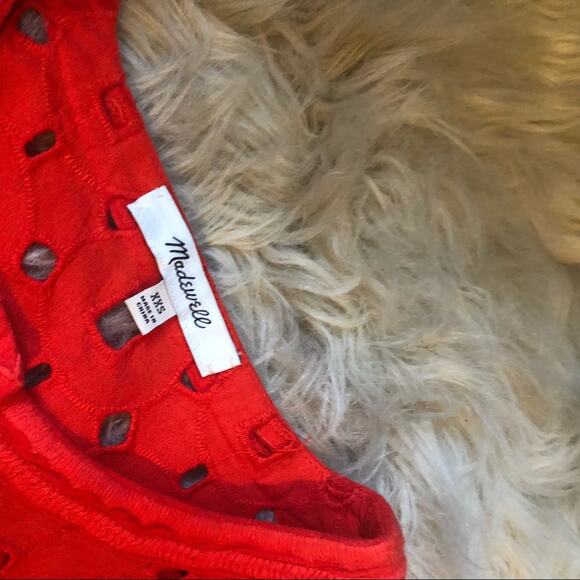 Madewell Eyelet Daybreak Dress in Tropical Coral - Picture 5 of 7